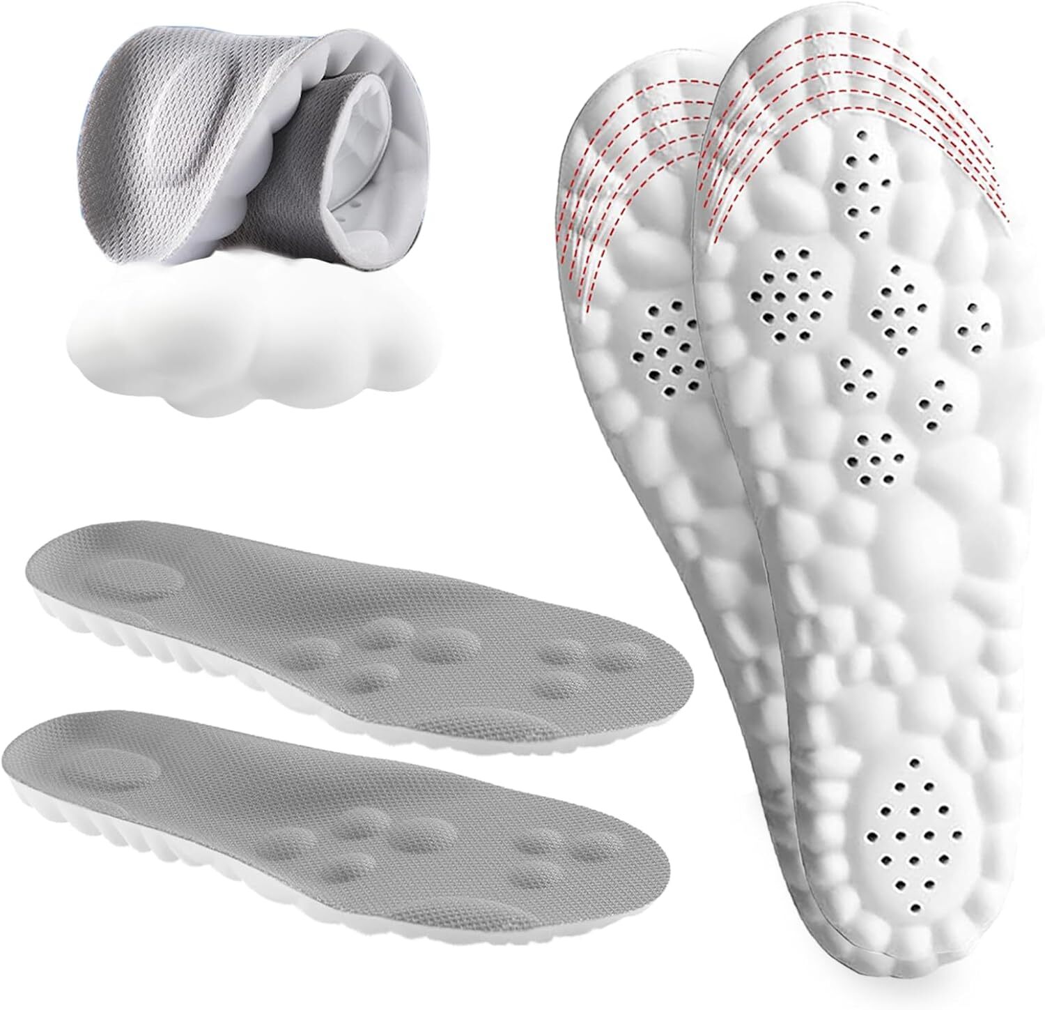 Shoe Insoles for Men Women Memory Foam Orthotic Shoe Inserts Sports Insoles USA