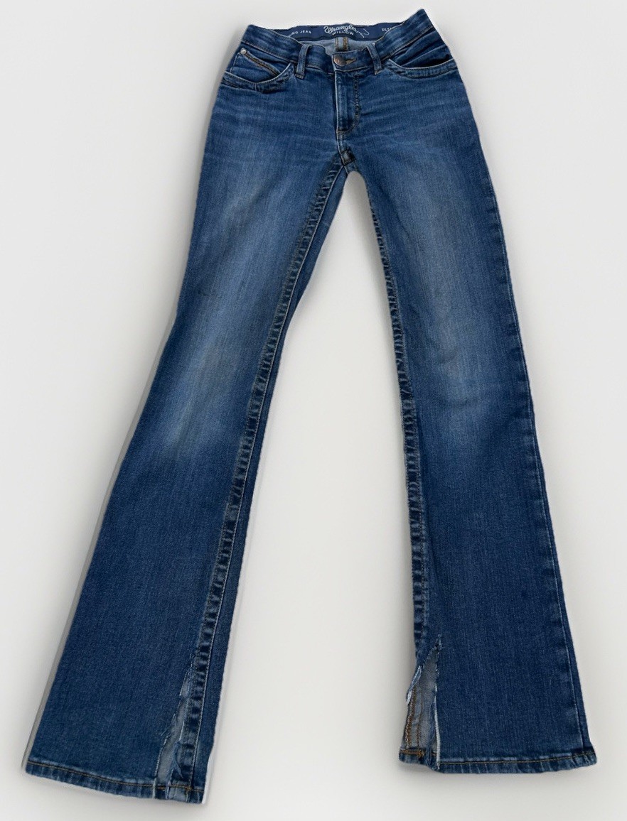 Wrangler Willow Ultimate Riding Jeans Womens 1×34 Bootcut Stretch Denim
