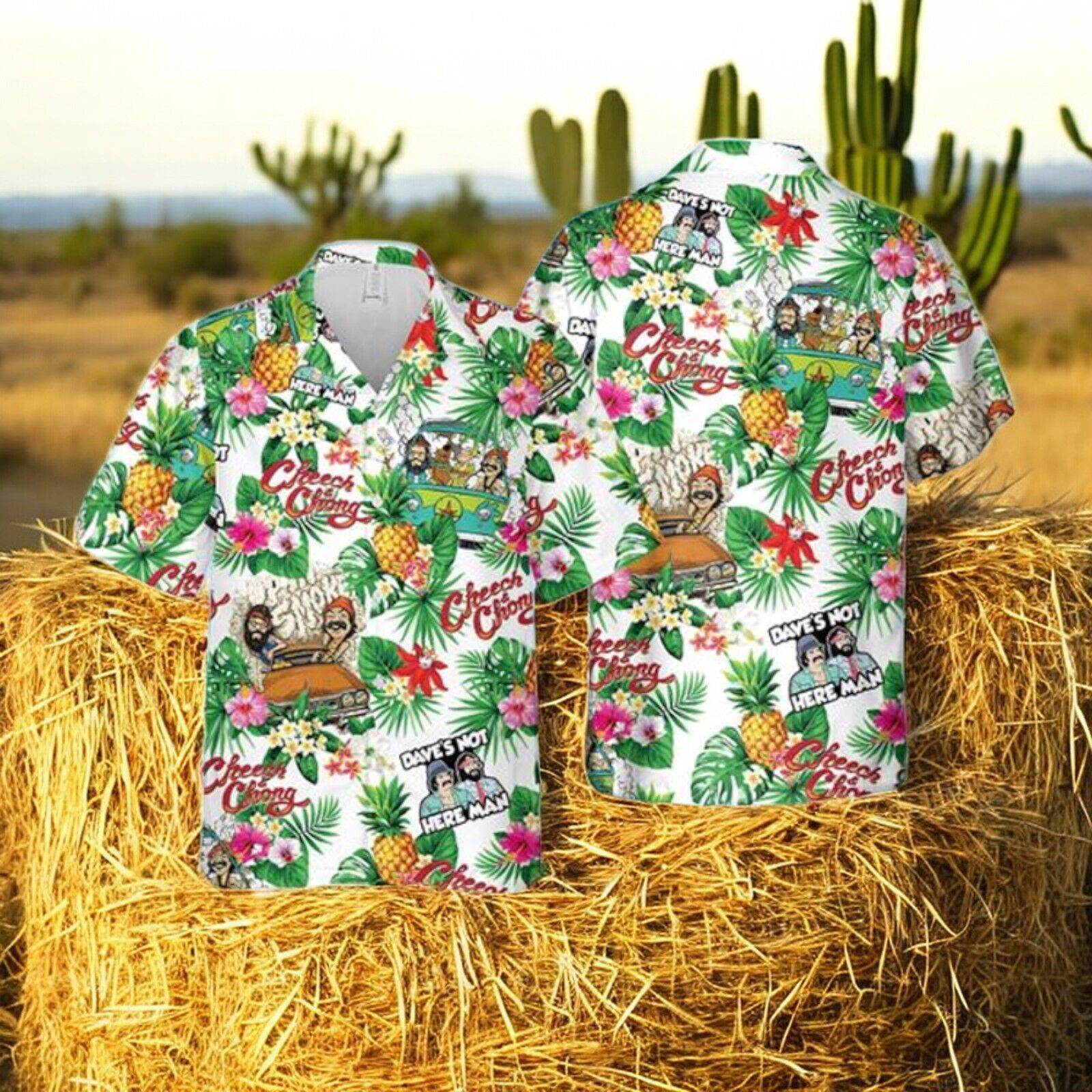 Cheech And Chong Here Man Hawaiian Shirt2