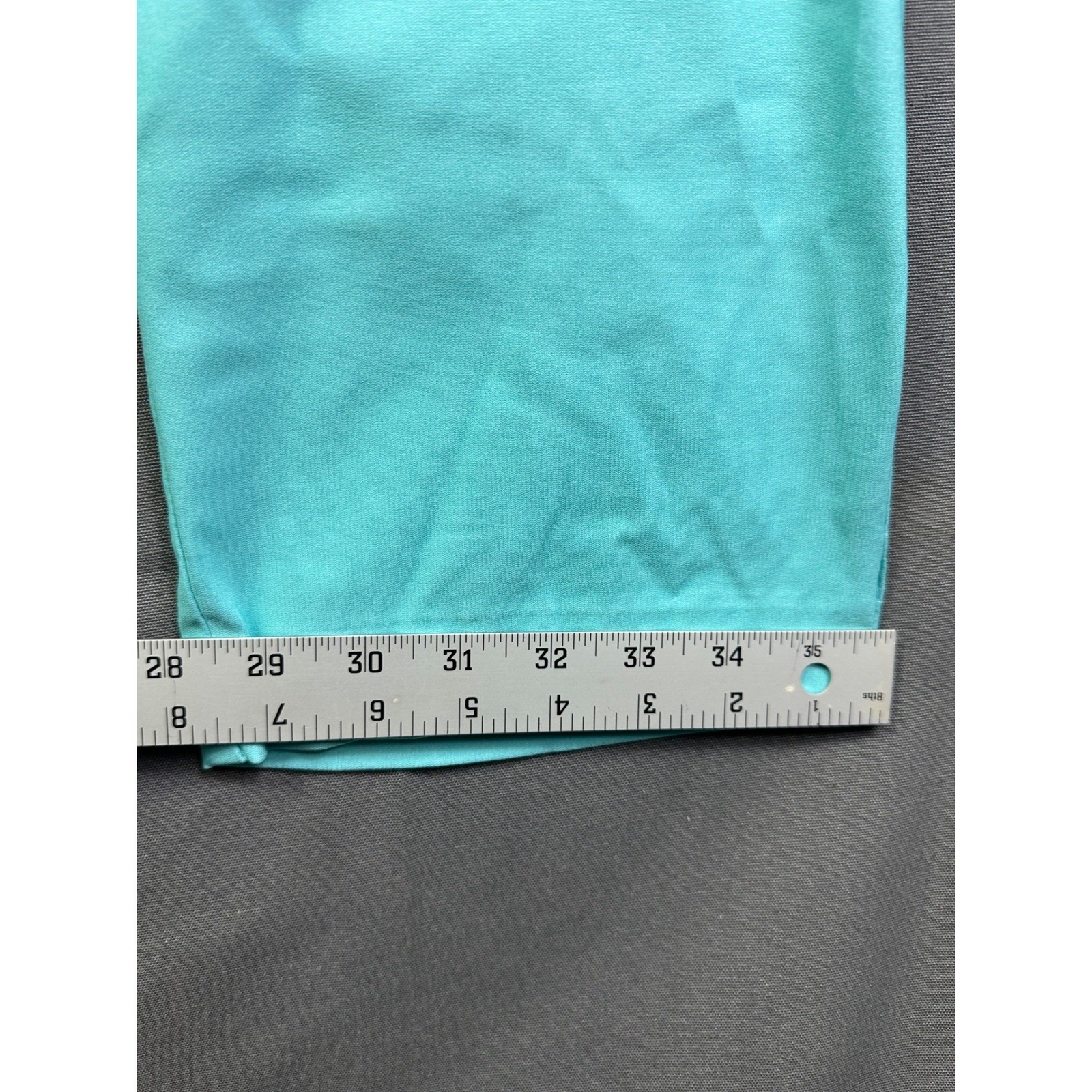 Counterparts Luxe Stretch Mid Rise Crop Pants Angel Blue Teal Turquoise XL New