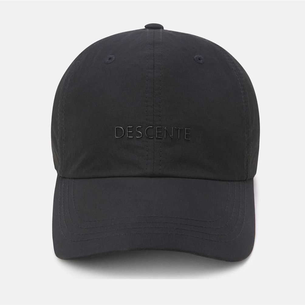 NEW DESCENTE Worthing Logo Nylon Ballcap SQ123UCP14 BLACK UNISEX SIZE
