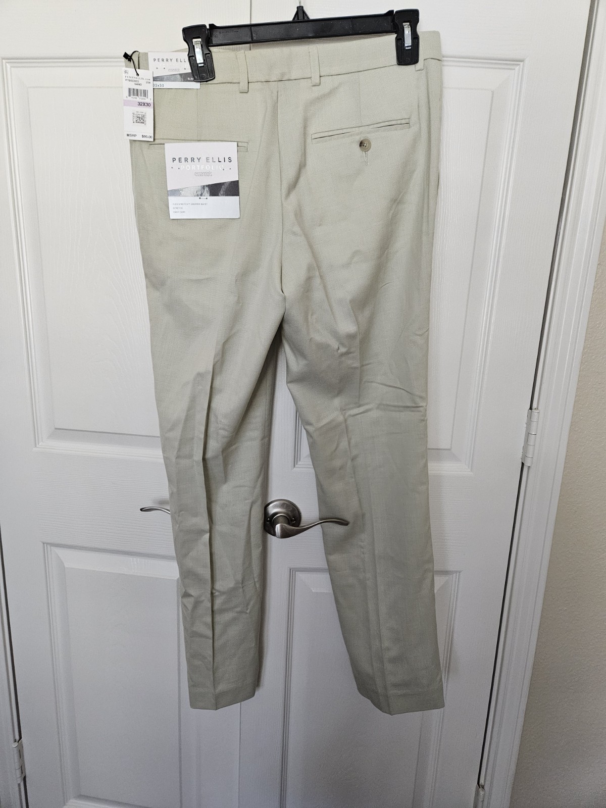 Alfani Mens Slim Fit Essentials Casual Dress Pants Sand 30W X 30L NWT