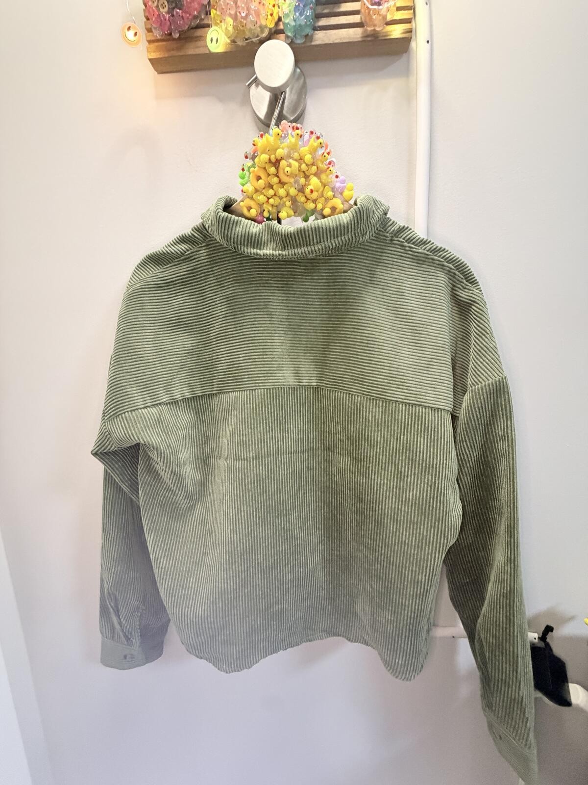 Moa Moa Light Green Corduroy Button-Up Shirt Jacket – Deftduck Curated