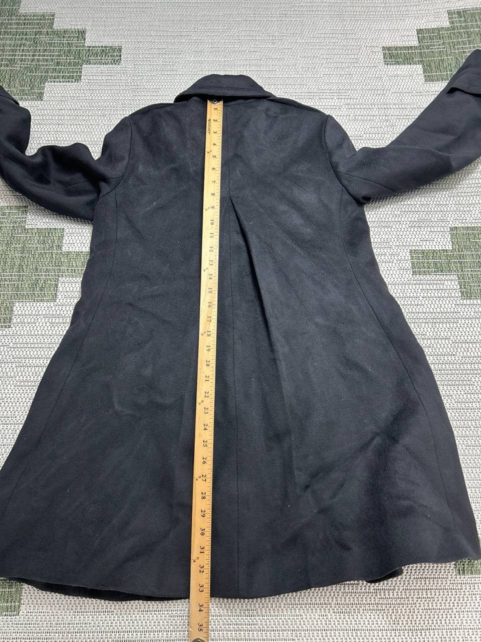 Theory Coat Womens Large Black Wool