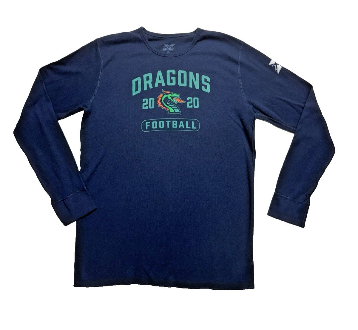 Seattle Dragons Football 2020 Dark Blue Long Sleeve T-shirt Size XL
