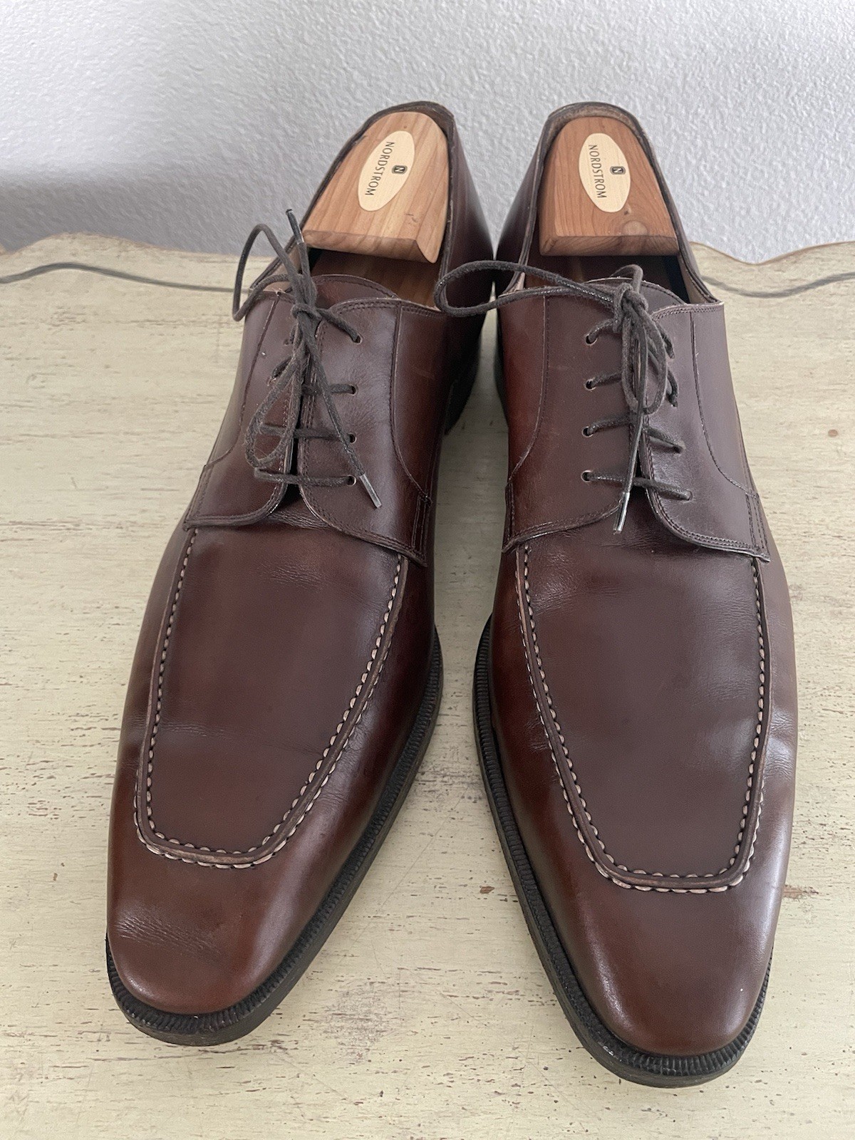 TO BOOT NEW YORK Hand Made in Italy Brown Derby in Italian Calf Size 12 1/2