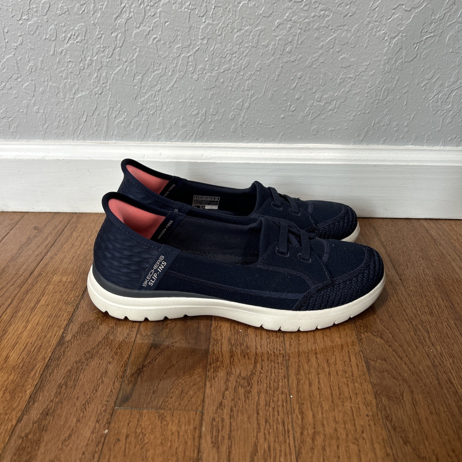 Skechers On The Go Flex Top Notch Slip Ins Shoes Women’s Size 5.5 Navy Blue