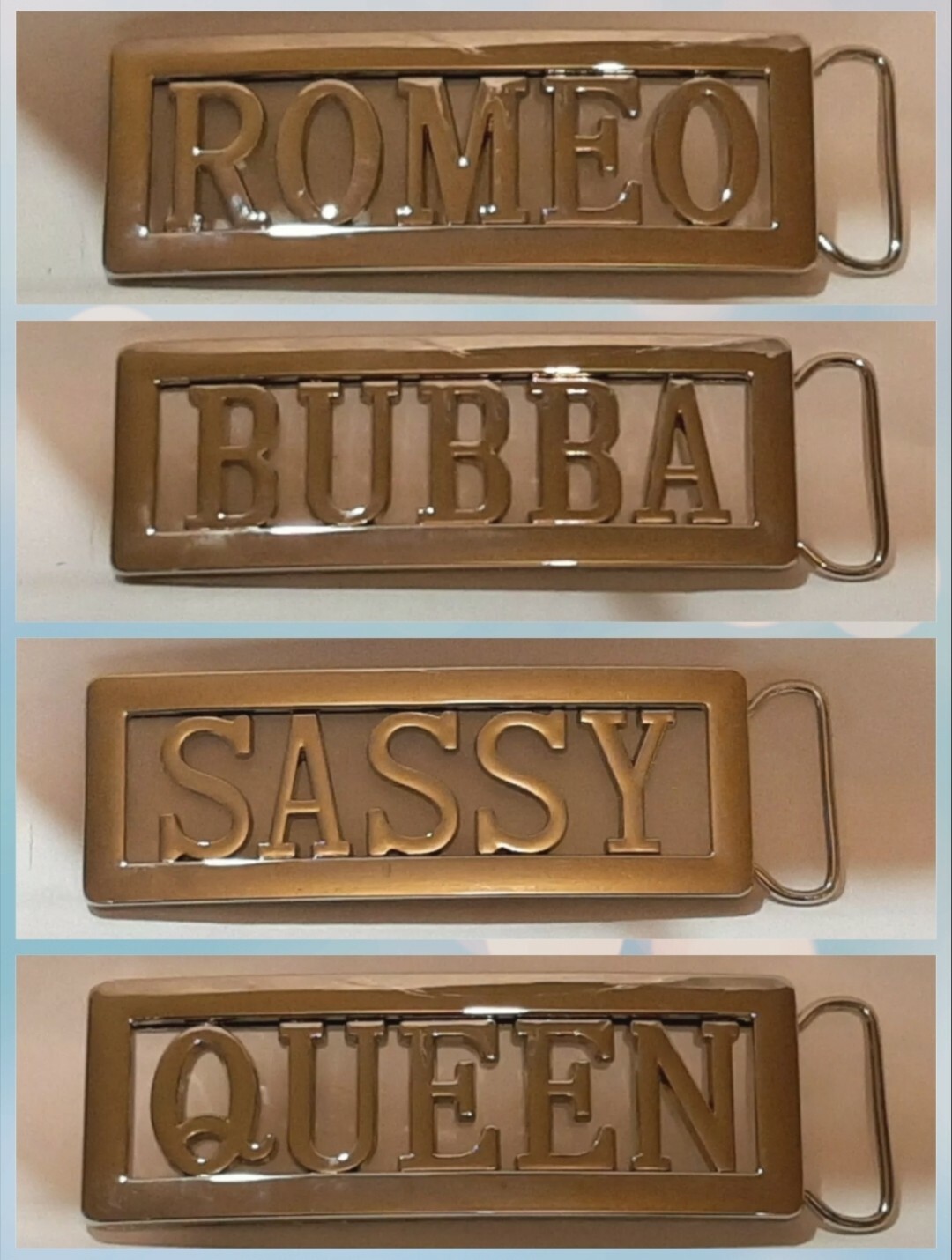 Personalized Custom Name Metal Belt Buckle -Put your name / word or# on a Buckle