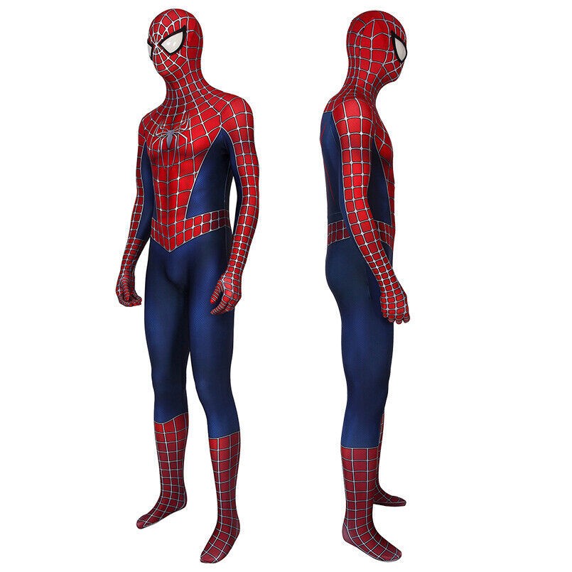 The Amazing Spiderman Jumpsuit Cosplay Tobey Maguire Bodysuit Costume Superhero