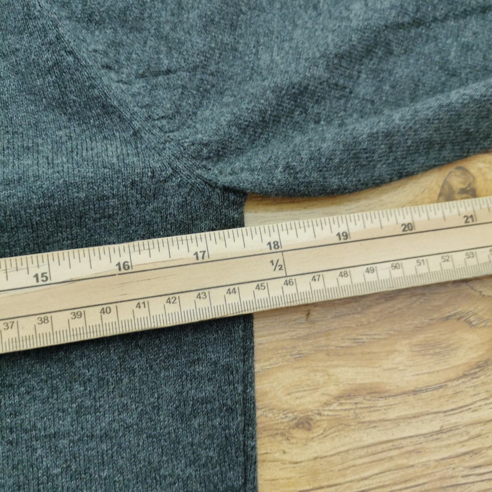 Musto Jumper Mens S Small Grey V Neck Cotton Nylon Merino Wool Yachting