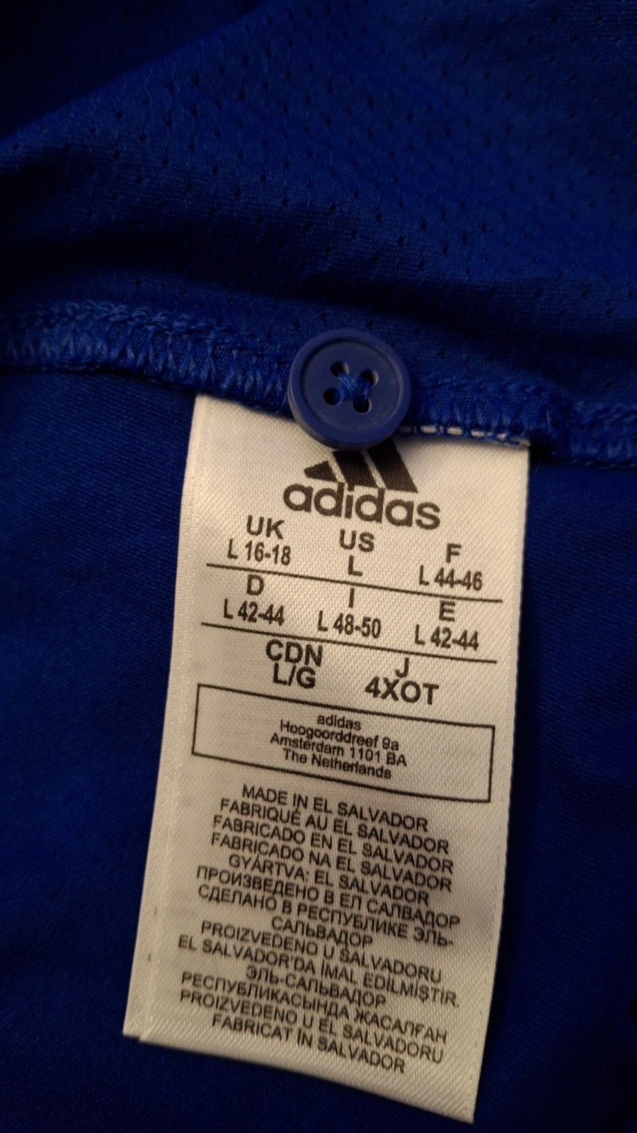 ADIDAS Womens Under The Lights Coaches Polo Shirt (fq1785) BLUE, LARGE