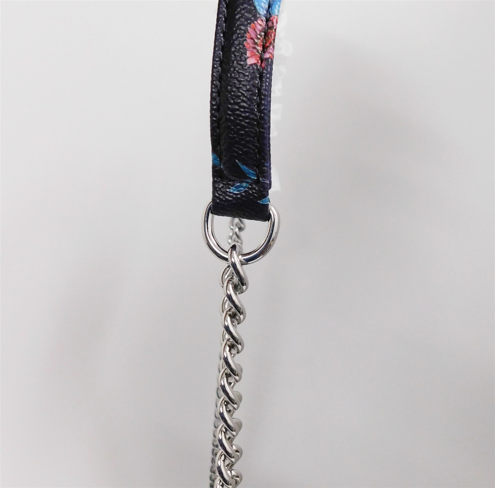New Rebecca Minkoff Mini Mac Blue Floral Leather Crossbody Bag