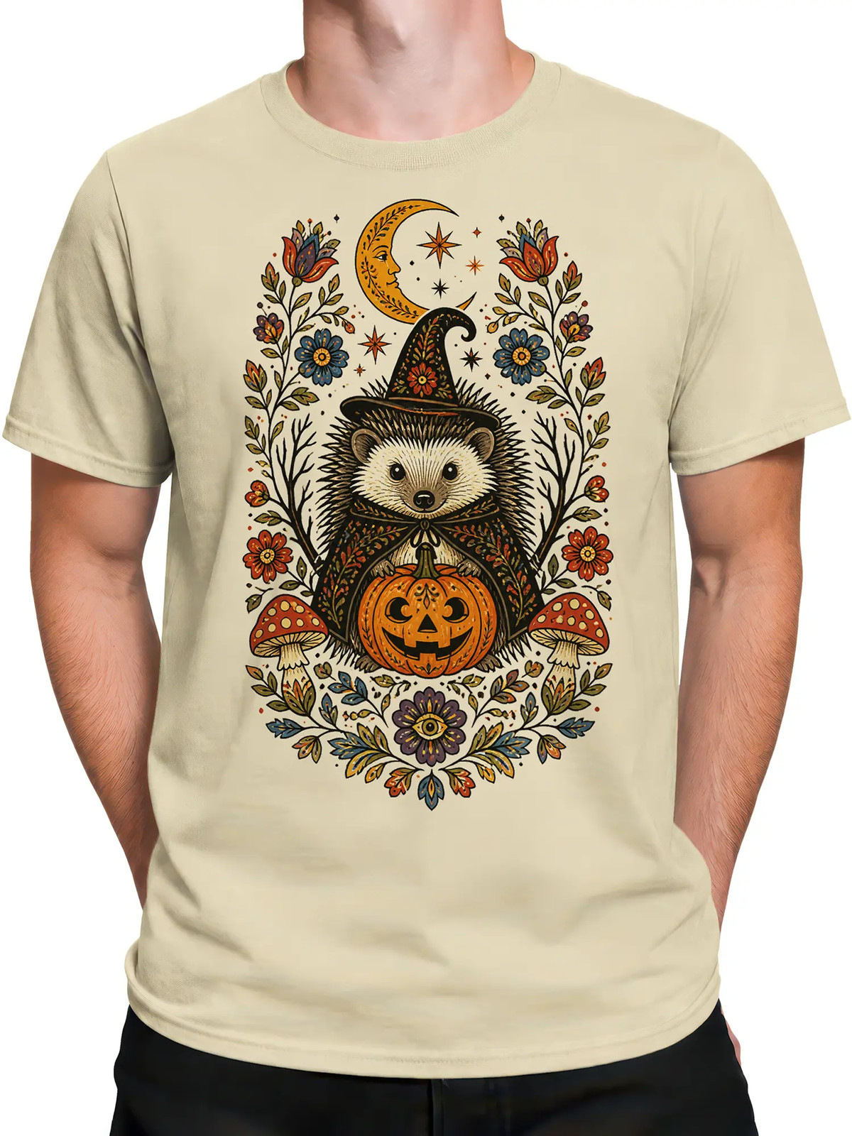 Moonlit Hedgehog Fantasy T-Shirt | Unisex