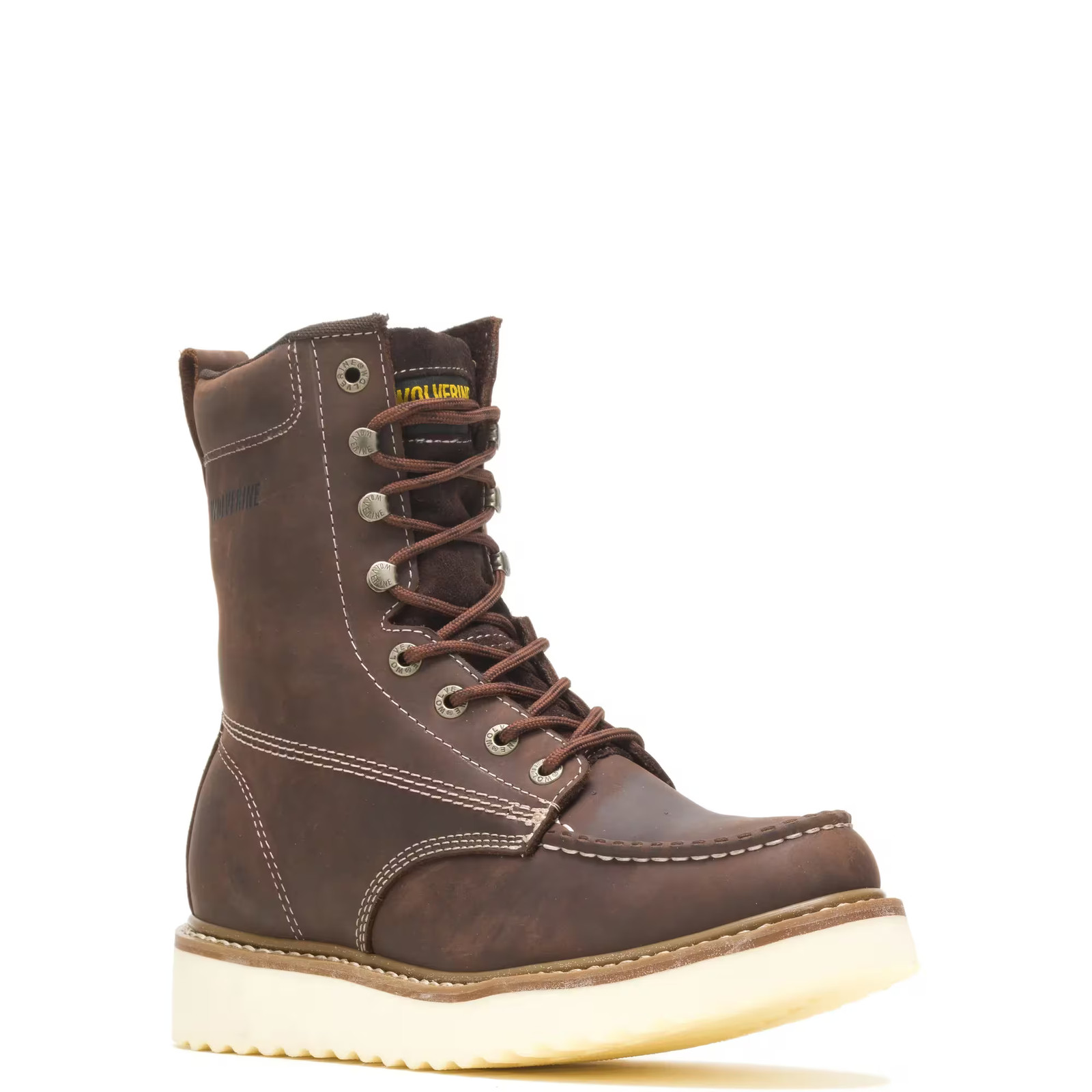 Wolverine Men Loader 8″ Wedge Boot Work Shoes Leather