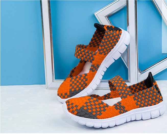 Women Woven Light Weight Elastic Trainer Comfort Slip On Sport Water Shoes WS79