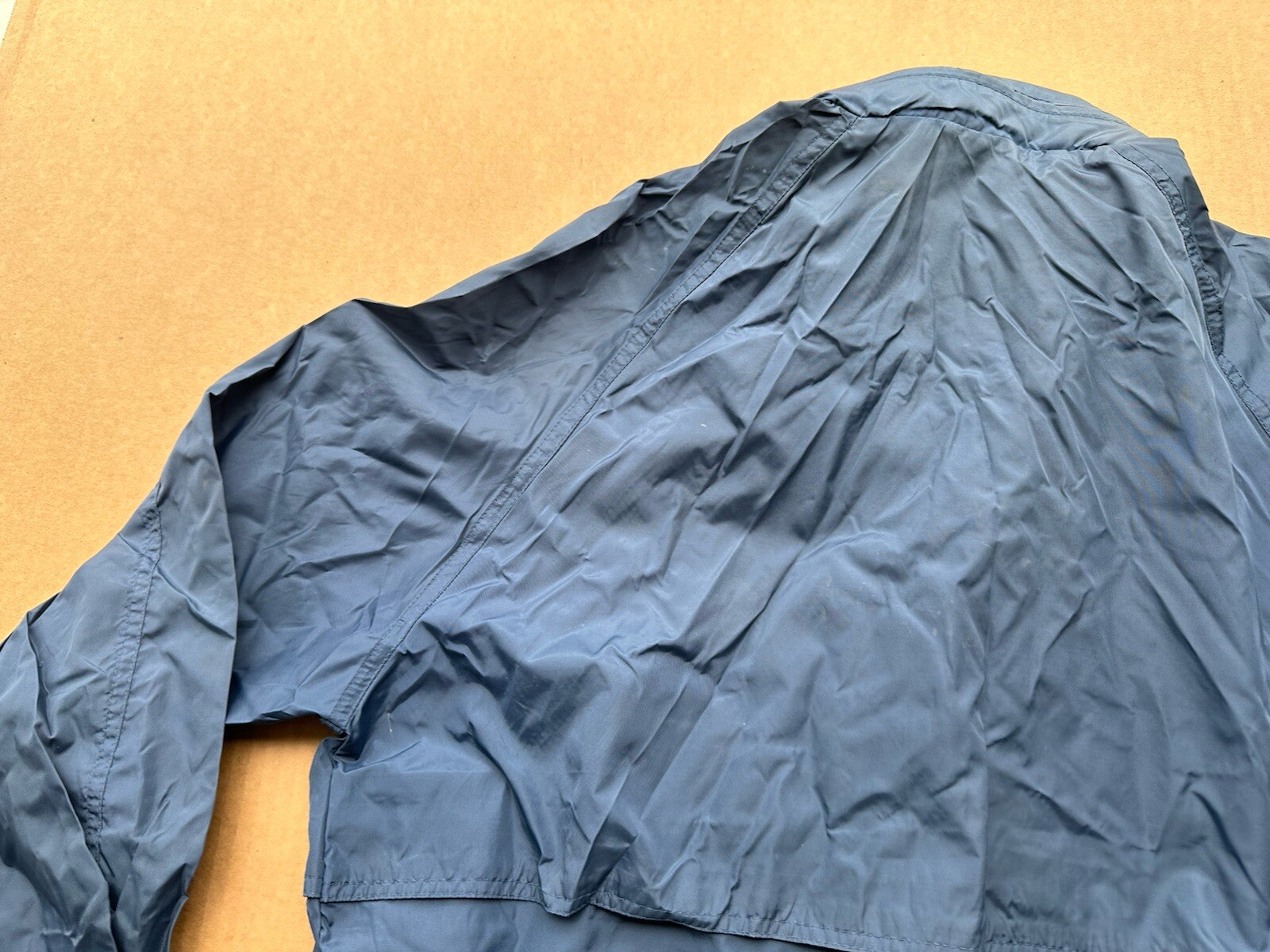 Vintage 90s Woolrich Windbreaker Jacket Mens M Nylon Classic Outdoor Hike Blue