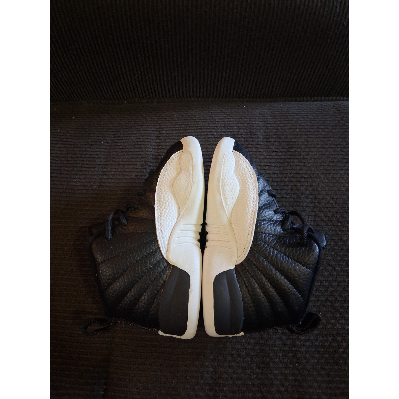Jordan 12 Retro Playoff Black White Red Toddler Shoes 7C 850000-006