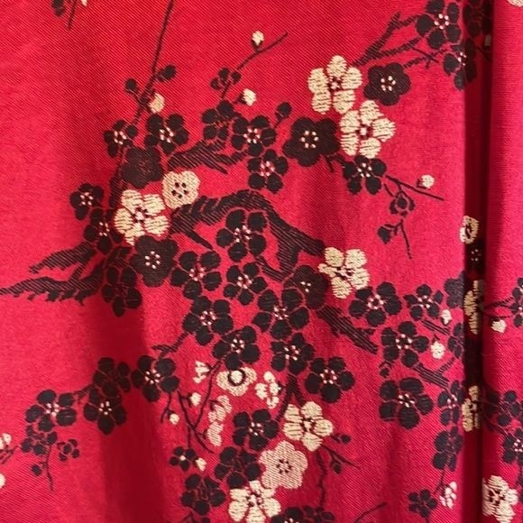Asian Dress Acetate/Rayon Cherry Blossom Flowers Sz 7/8 by Breakin Loose in the