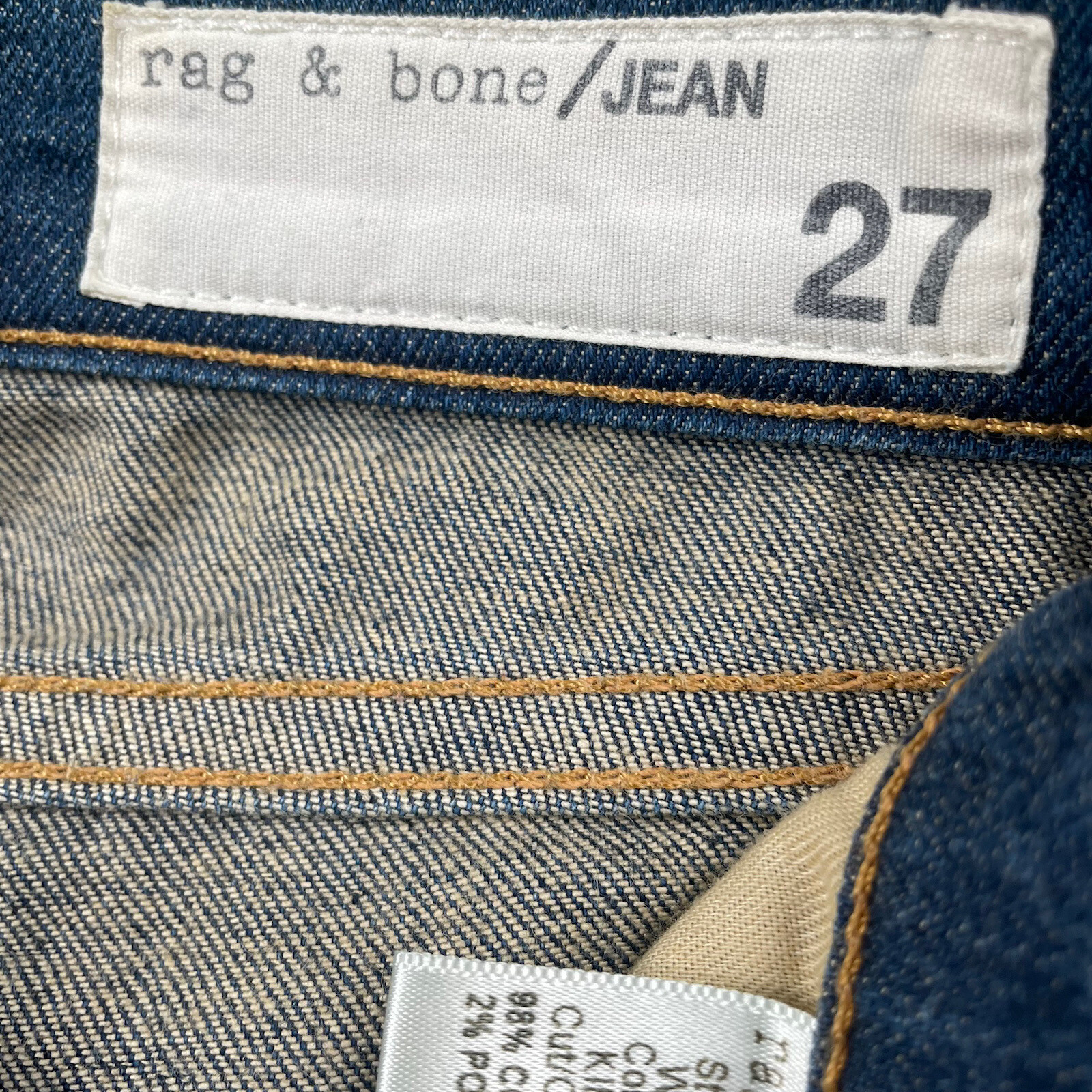 Rag & Bone Kingsland Mid Rise Skinny Jeans Women’s Size 27 W1502K520 Excellent