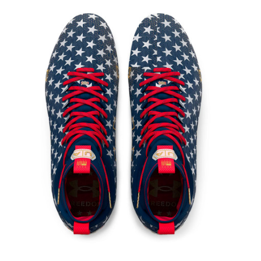 Under Armour Spotlight Lux LE MC USA Americana Football Cleats Men’s Sizes NEW