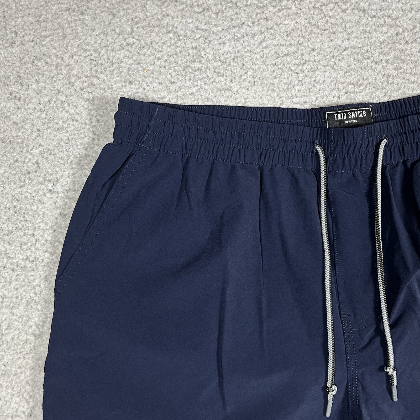 Todd Snyder Board Shorts Mens M Blue Drawstring Lined Beach Swim Trunks Preppy