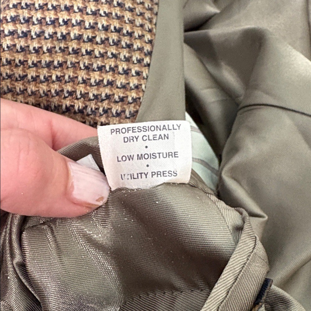 Tommy Hilfiger Houndstooth Blazer Brown 3-Button Sport Coat Mens 41L Made in USA