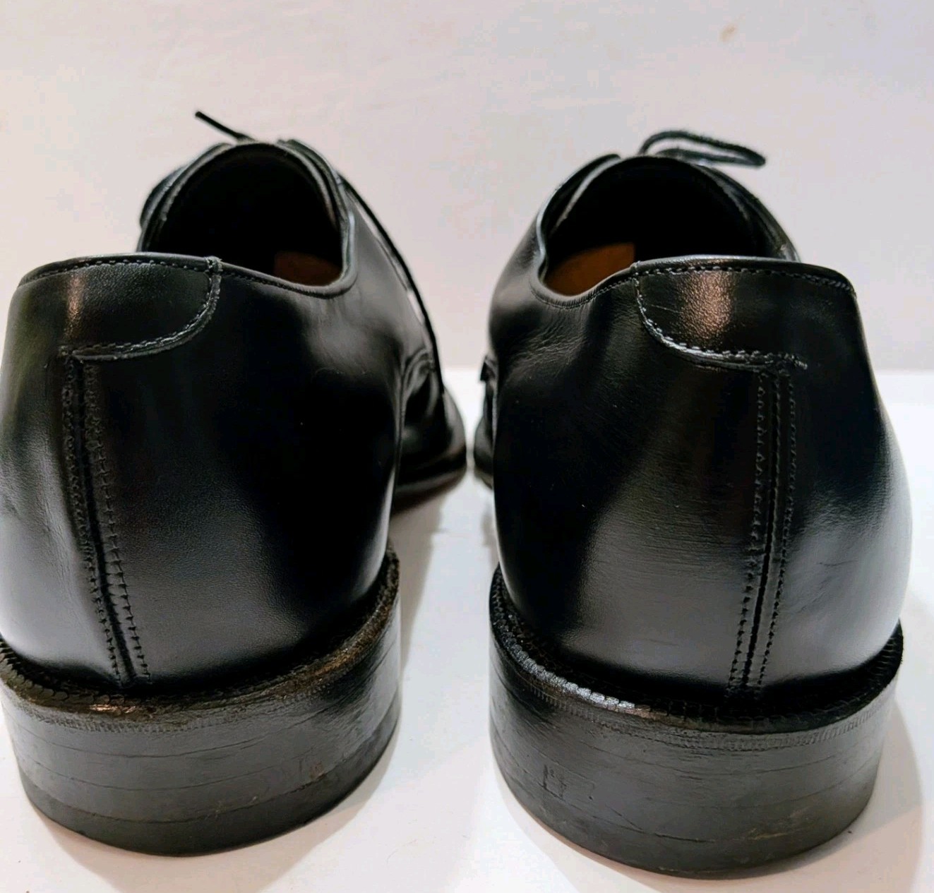 Johnston & Murphy Crown Aristocraft Mens Black Split Toe Oxfords 9 D/B