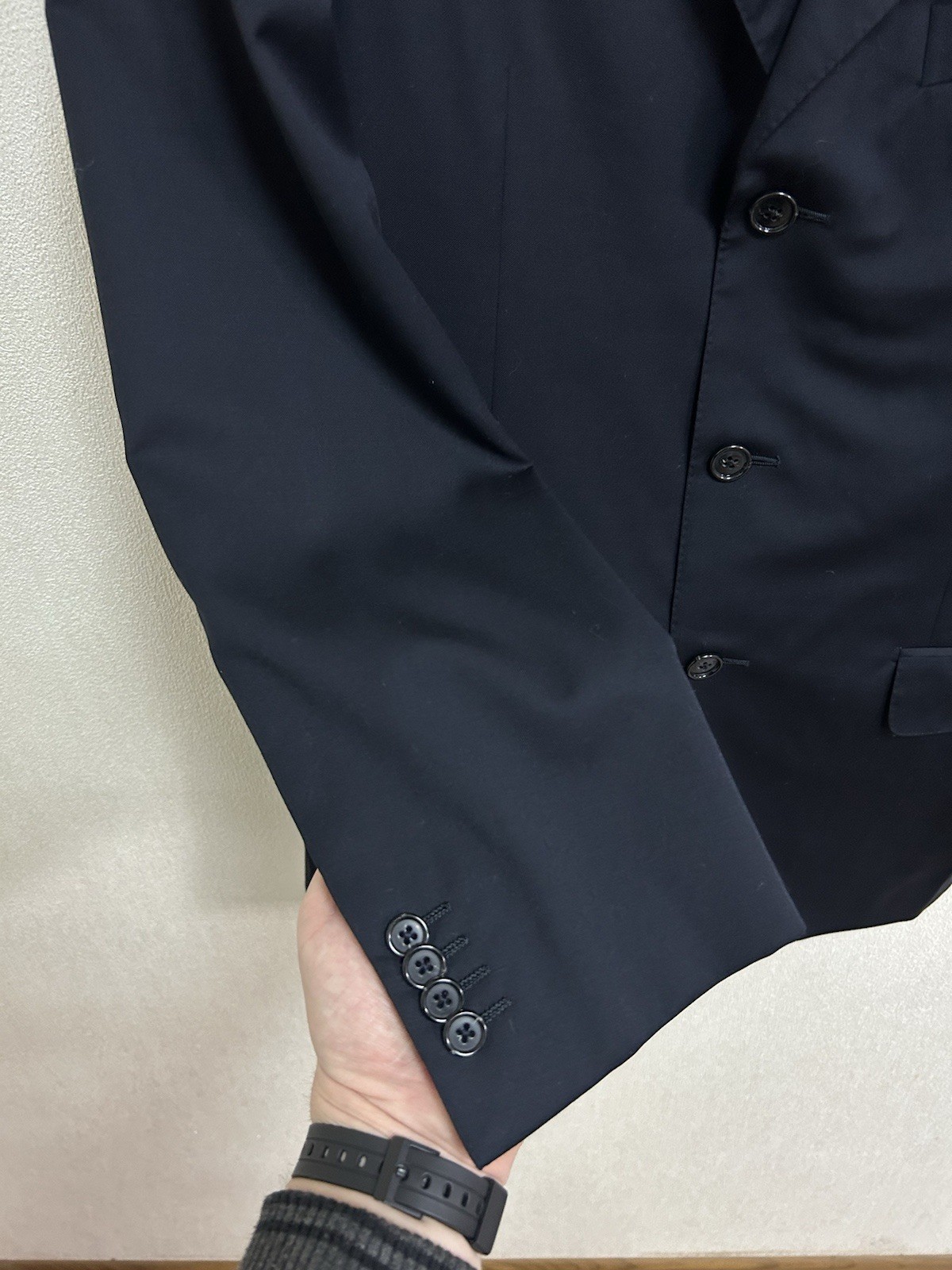 Ermenegildo Zegna Premium Wool Blazer Navy Blue Drop 7 Slim Fit Bemberg EU48 IT7