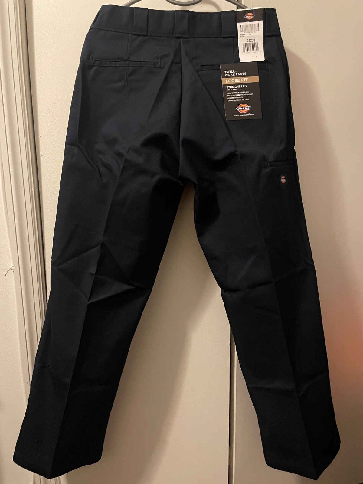 Dickies Loose Fit Double Knee Men’s Work Pants 31 x 30 – navy