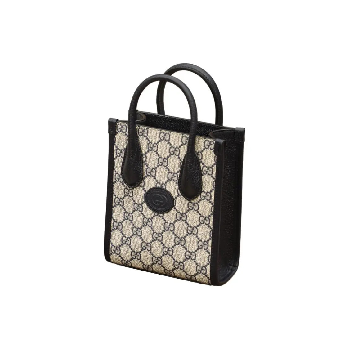 Gucci Vintage Logo Tote Bag Shopping Bag Shoulder Bag Unisex 6.2×2.7×7.8 in