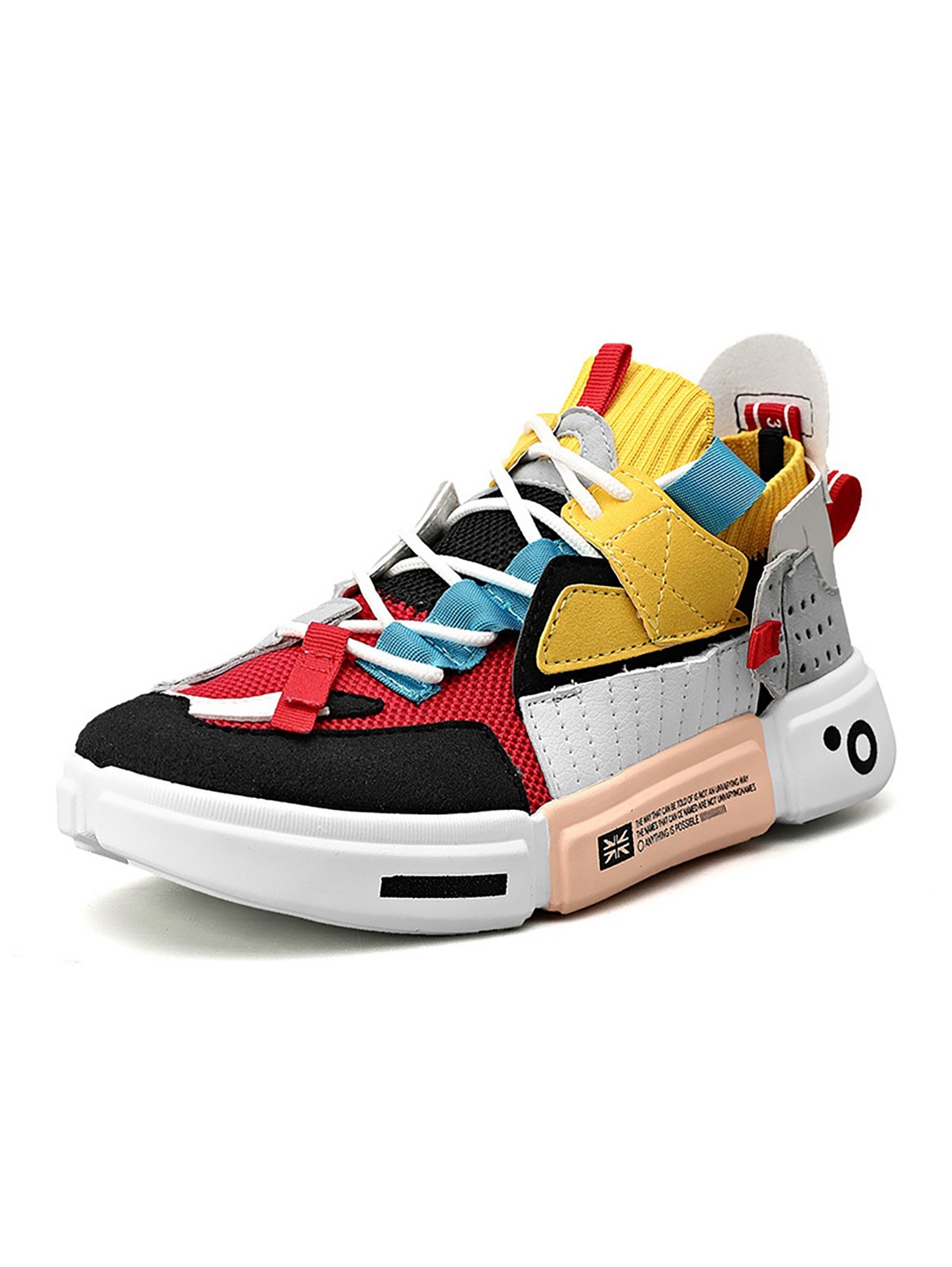 Niepce Men’s Streetwear Patchwork Breathable Fashion Casual Sneakers