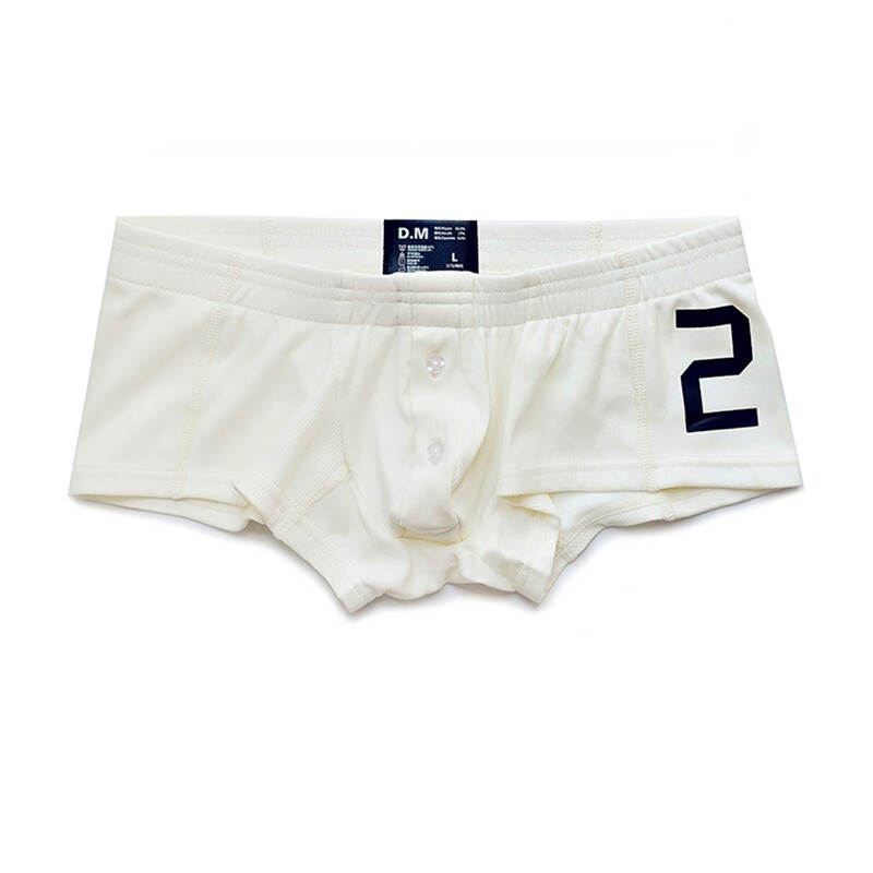 Men’s Sexy Underwear Underpants Soft Boxers Shorts Briefs Trunks Button Low Rise