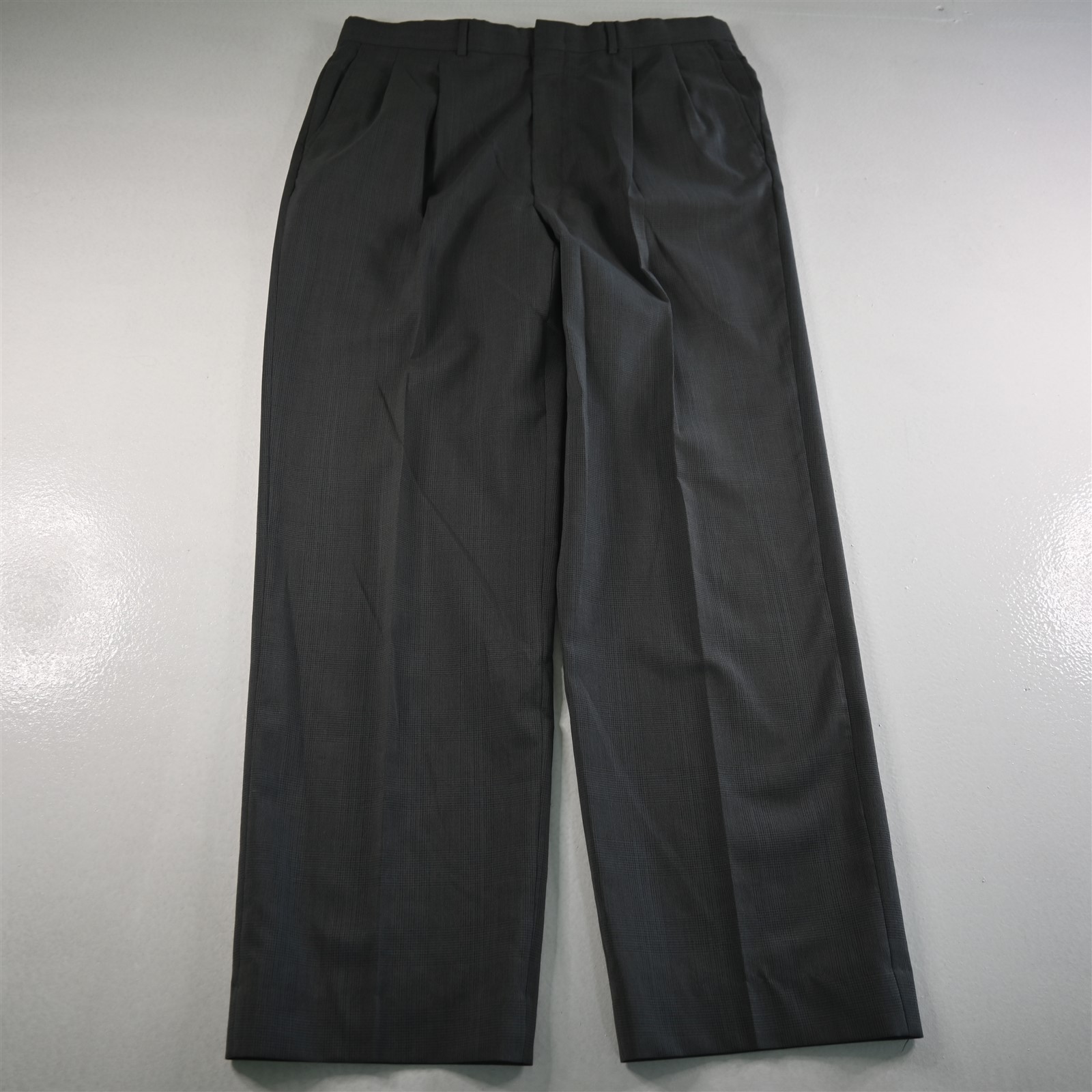 Vtg Deansgate 42L 36×32 Gray Glenn Check USA Made Wool Mens Jacket Pants Suit
