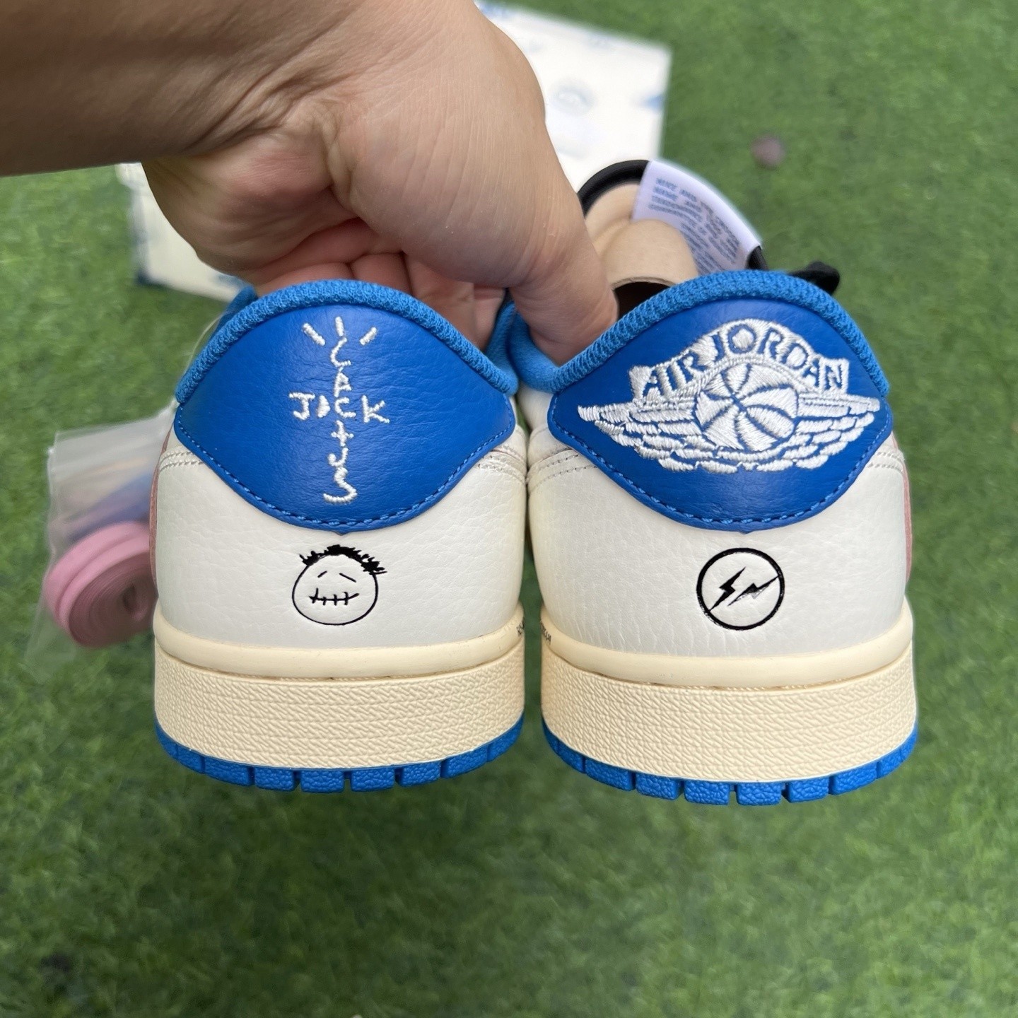 AJ 1 Retro Low OG SP T S Sail Military Blue DM7866-104 Men’s Shoe Sizes 4-14