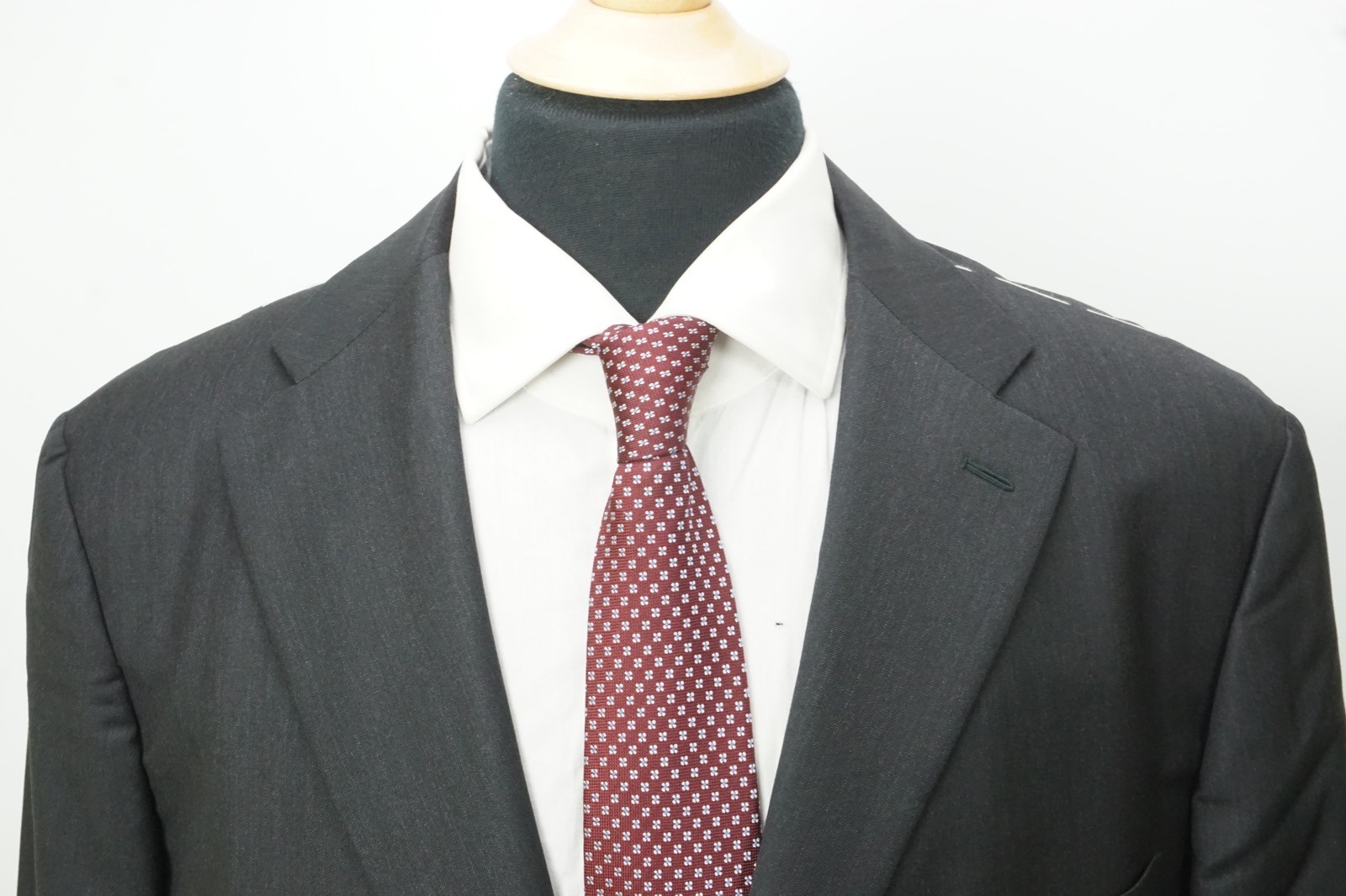 Burberry London Charcoal S150s Wool 2 Pc Suit Jacket Pants Sz 46R NEW