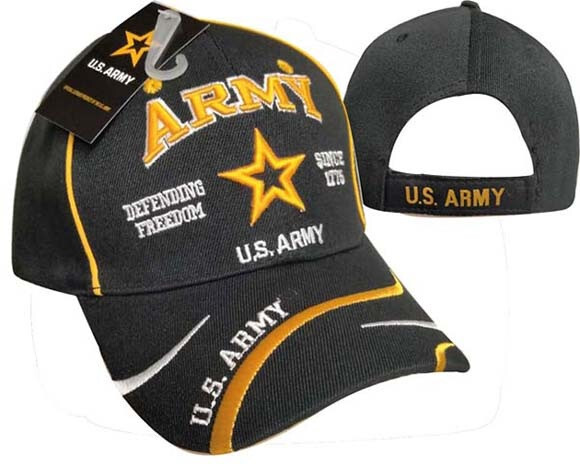 US ARMY STAR (NEW) Defending Freedom Military Officially Licensed Cap Hat