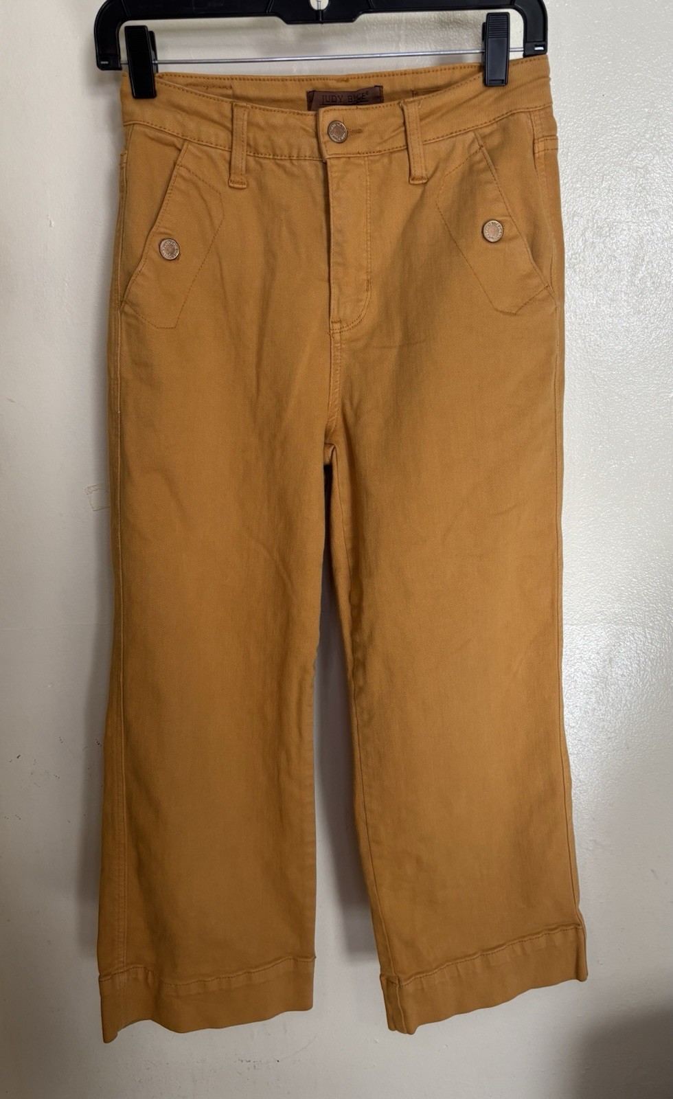 Judy Blue High Waist Cropped Wide Leg Pants, Mustard Color, Size 3/26