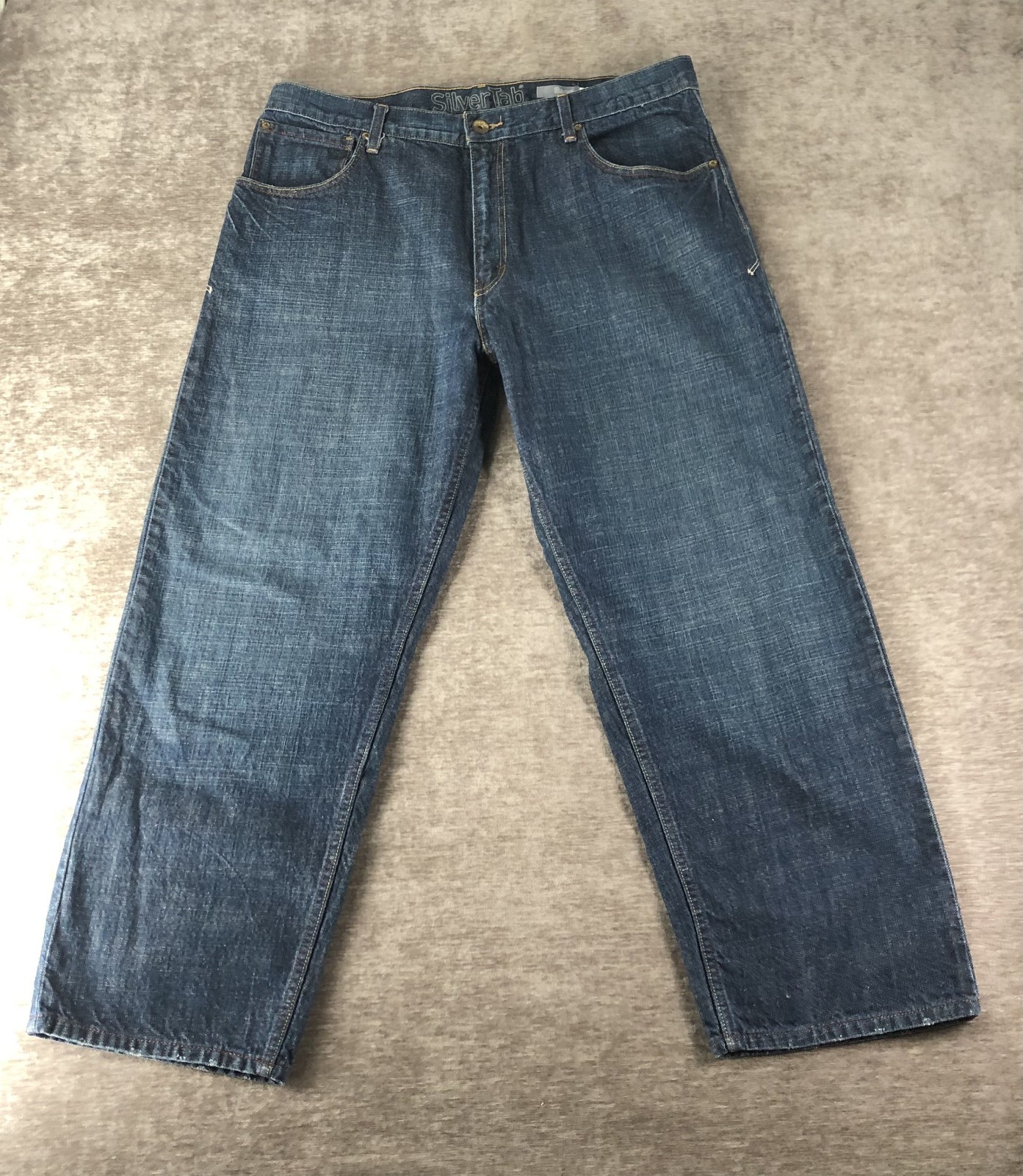 Vintage Levi’s Silvertab Baggy Denim Blue Jeans Men’s Size 38 38×31