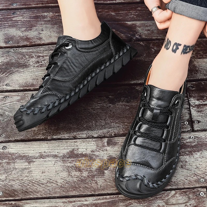 Handmade Working Comfortable Men Genuine Leather Dress Shoes Casual Shoes