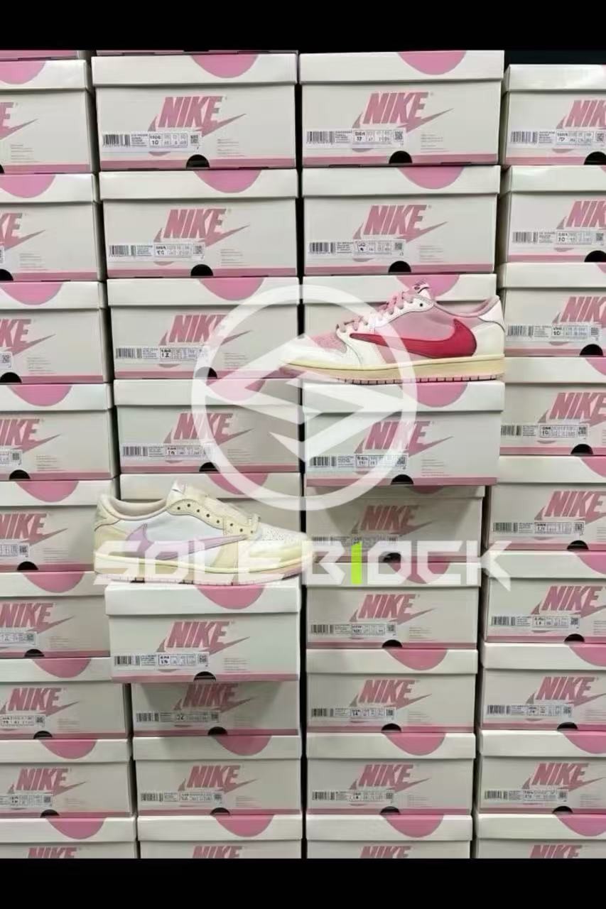 Travis Scott x Air Jordan 1 Retro Low OG ‘Muslin Pink’ IQ7604-100 US