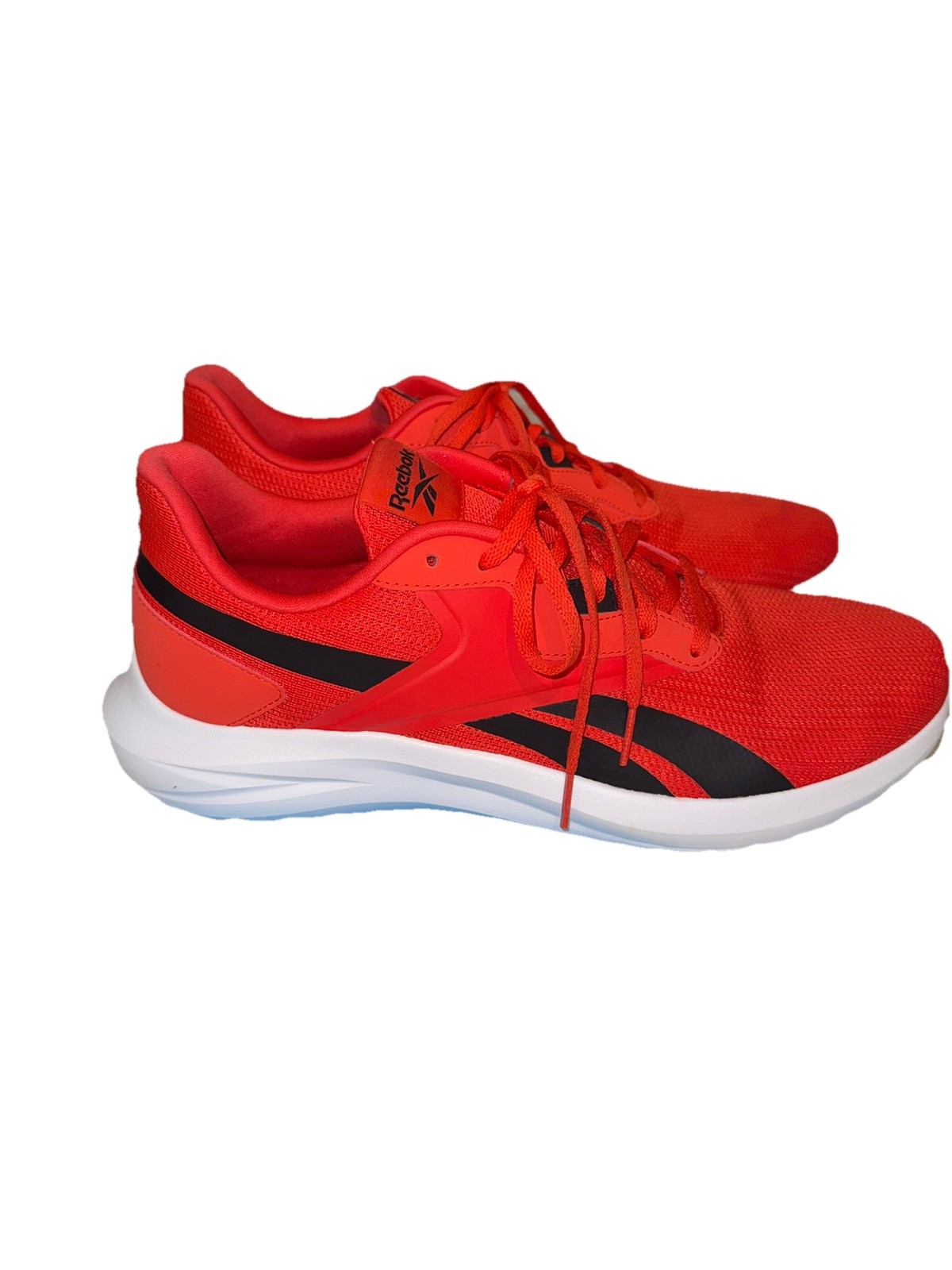 Reebok Energen Lux Men’s Size 11.5 Running Shoes Red Black White Ortholite EUC