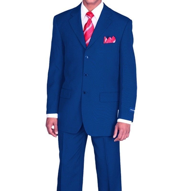 New Men’s Basic Suit Single Breasted 3 Button 14 Unique Colors Size 38R~60L