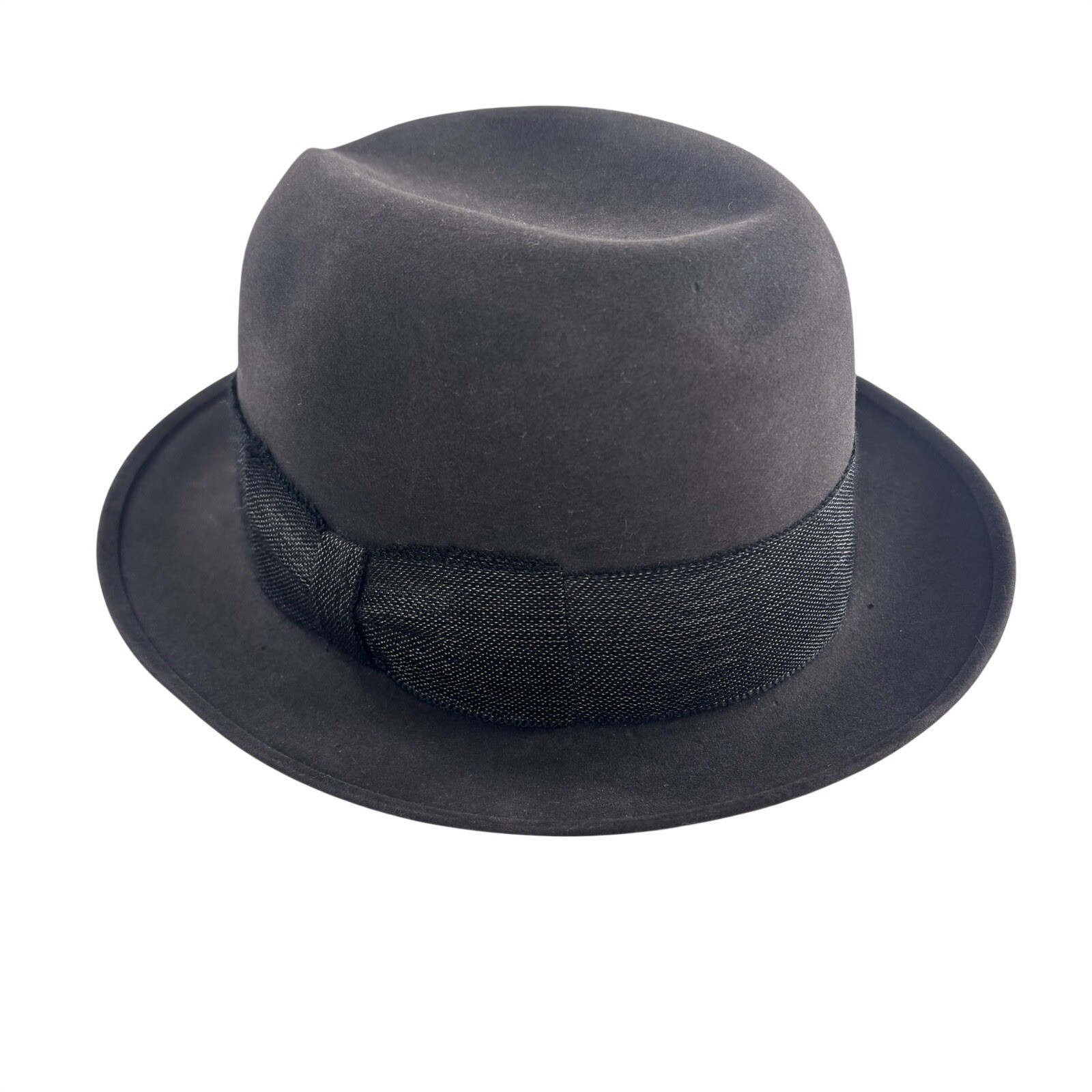 Vintage 50s Knox Fedora Hat Brown Strombergs Superfine New York Mens 7 Reg