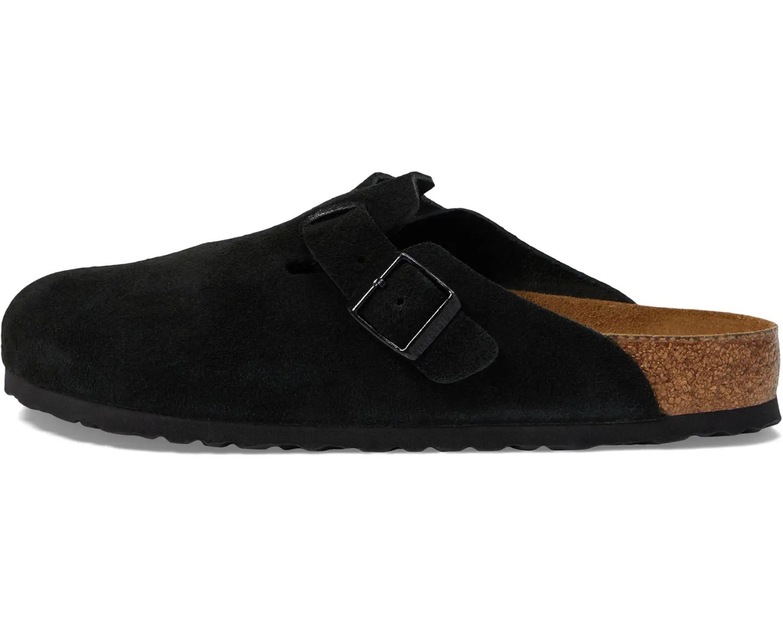 Birkenstock Boston Black Suede Leather Clog Shoes Narrow/Wide EU 37-45 Unisex