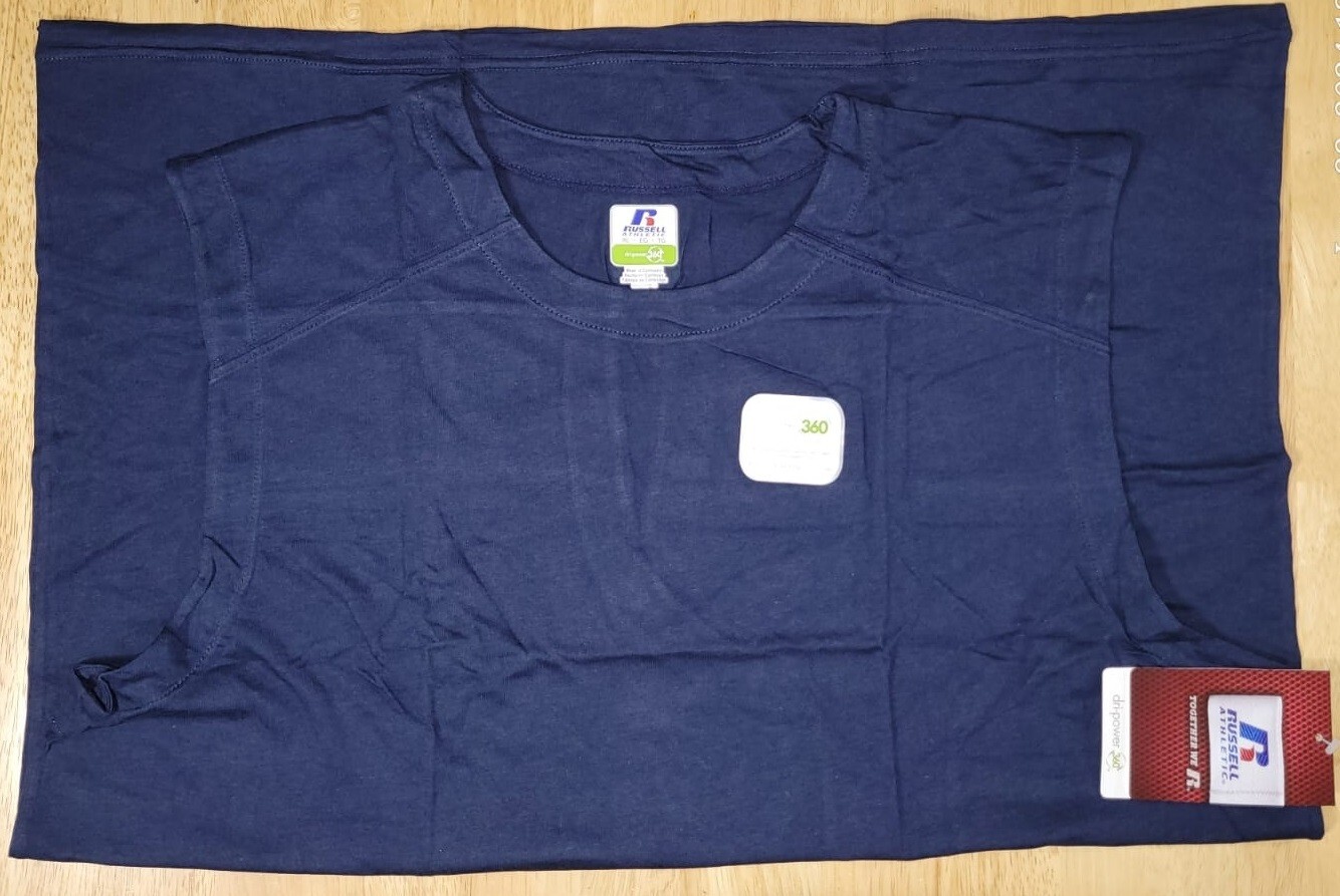 Russell Athletic Dri-Power 360 Performance Sleeveless Tee – J. Navy – XL NEW