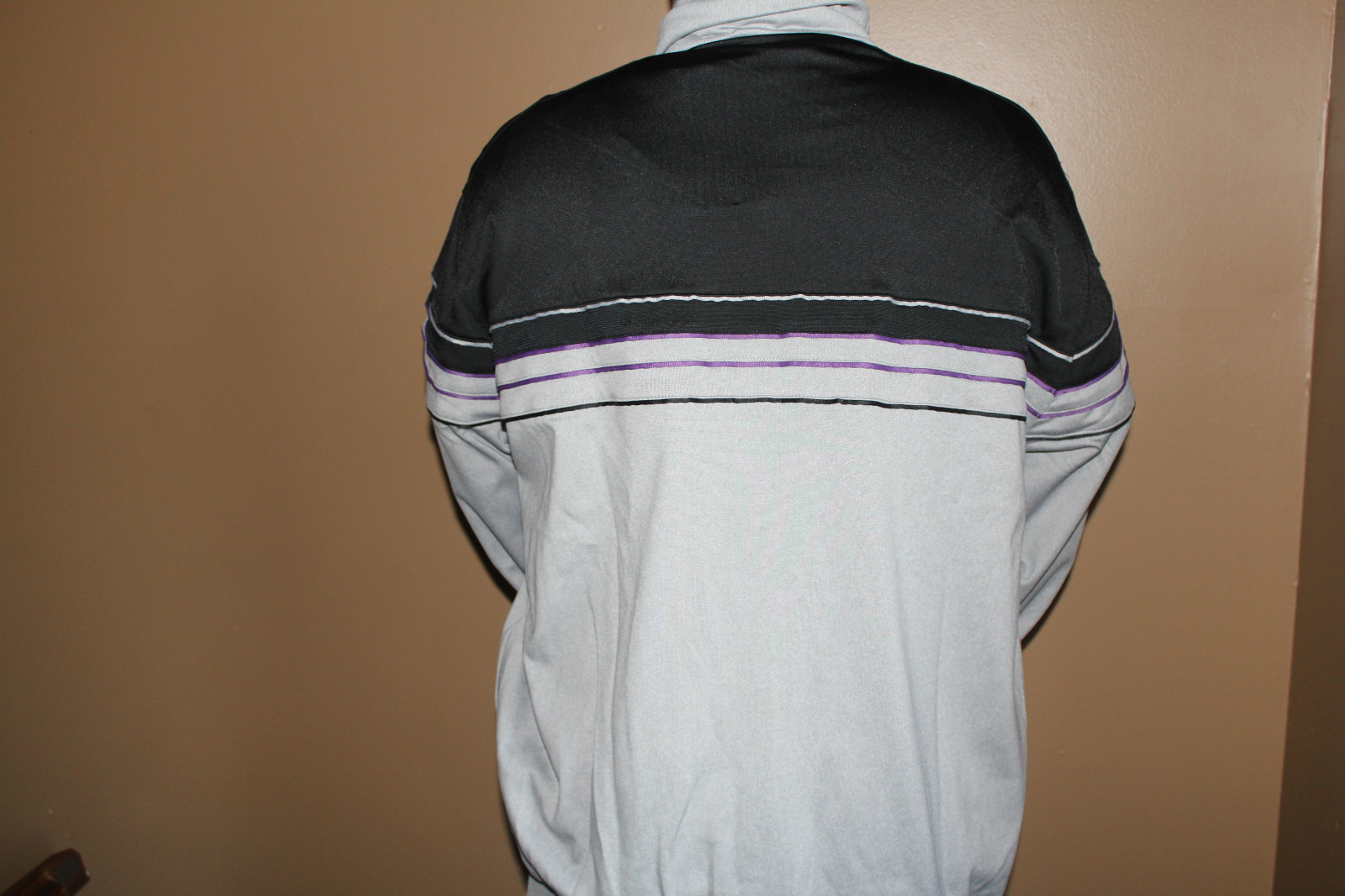 ADIDAS ORIGINALS PIPING THROWBACK TRACK TOP BLACK/ALUMINIUM HEATHER/ROYAL#MD $70