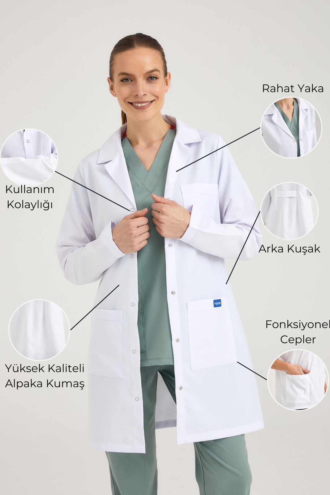 Positive Women Classic Collar Long Sleeve Full-Length Coat