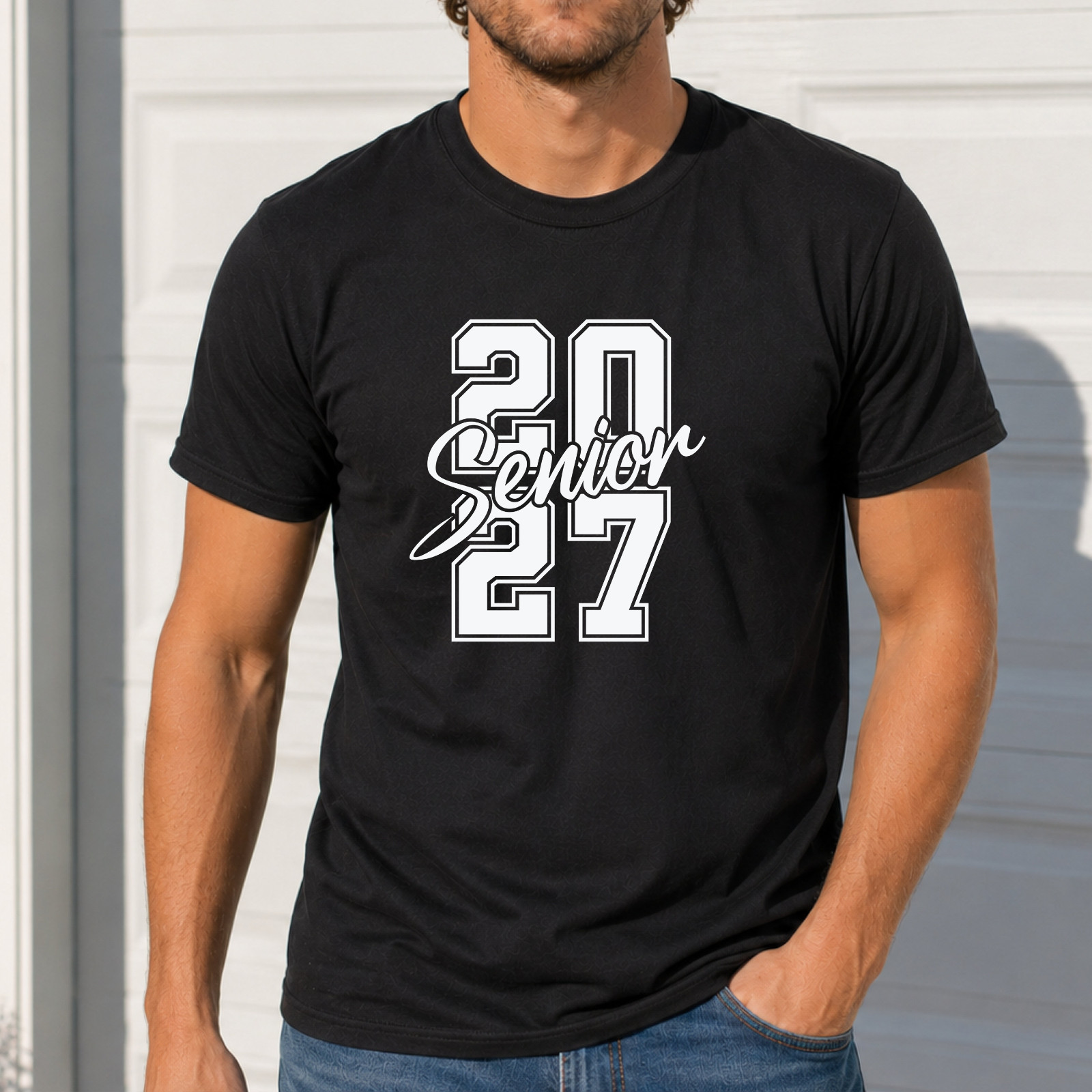 Senior 2027 Shirt Graduation Class of 2027 Tee High School Senior Gift 4 Colors
