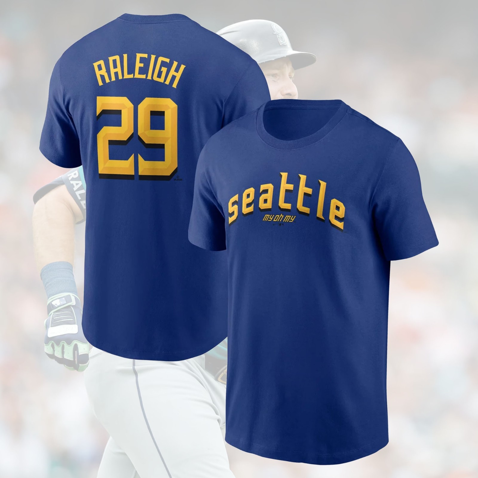 HOT SALE! Cal Raleigh #29 Seattle Mariners 2026 Name & Number Gift For Fans