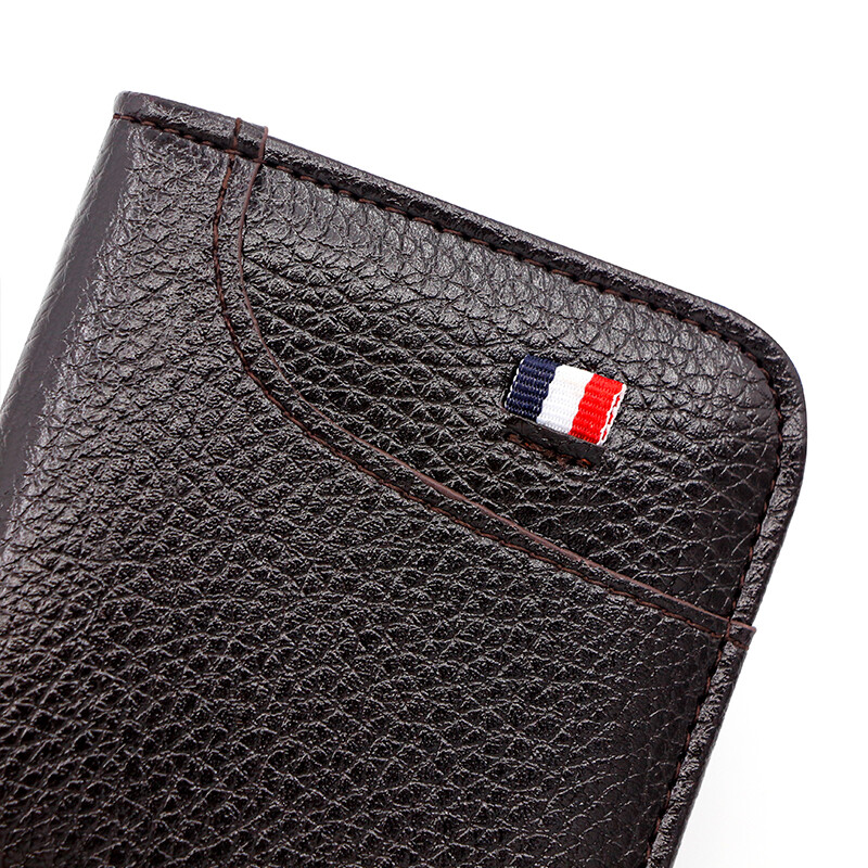 Mens Minimalist Slim Wallet Leather Credit Card Holder Bag Front Pocket Purse US